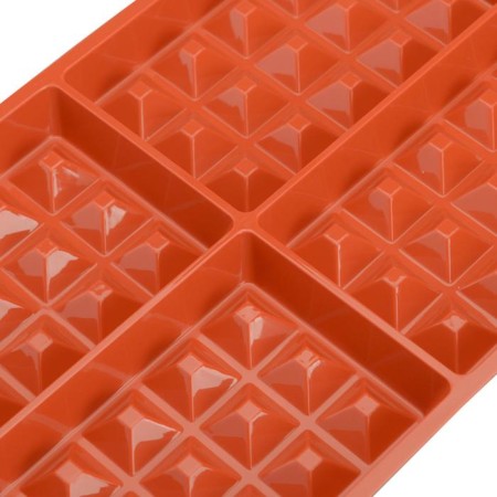 Waffel Classic waffle form, silicone, red-6