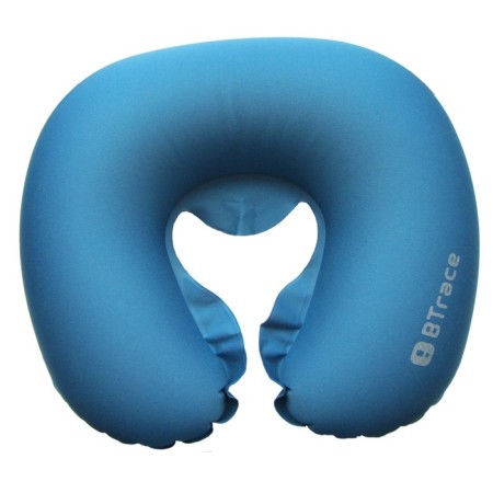 Road pillow under the neck Air, 44 x 37 x 8 cm, blue color