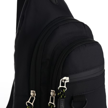 Backpack-sling, 17*8*30 cm, lightning department, 3 n/k, black-5