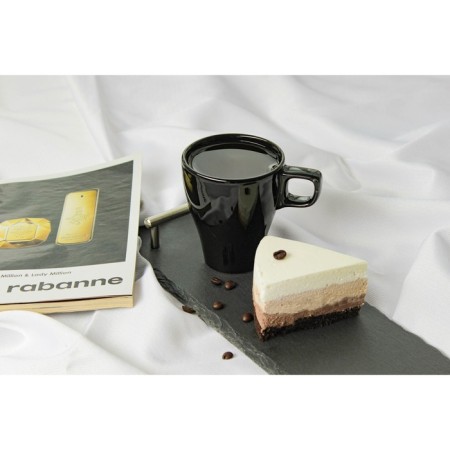 Mug ceramic shares Coffee Break, 280 ml, black color-4