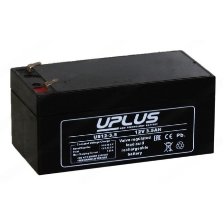 The battery Uplus (Leoch) 3.5 Ah, 6 V, US 12-3.5, reverse polarity