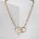 Pendant "chain" endless plexus, color gold, 50 cm