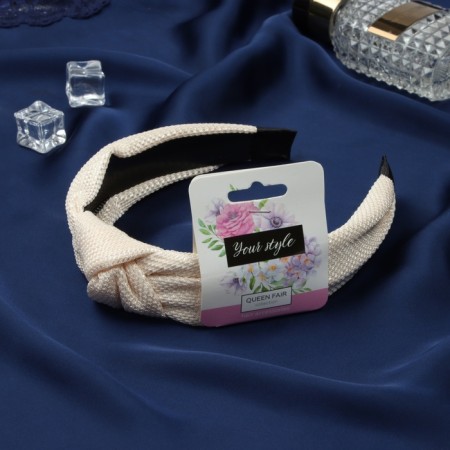 Hair cap "Ivi" 3 cm, milk-1