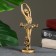 Figure "Ballerina" gold, 7x7x20cm