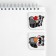 Magnetic bookmarks 2 pcs on the raccoon substrate