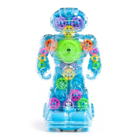 Musical robot "Robbie", Russian voiceing, lighting effects, blue color-1