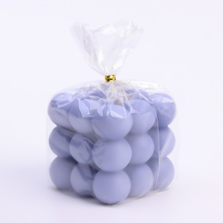 Figure candle "Babb cube", 6 cm, lavender-1