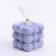 Figure candle "Babb cube", 6 cm, lavender