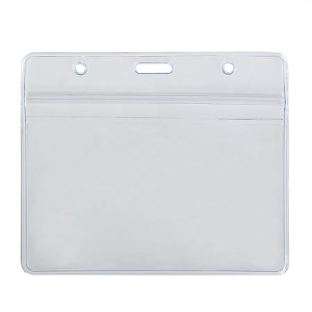 Horizontal bottle Calligrata 108 x 76 mm, (external size 95 x 115 mm) 350 μR, with a zip latch