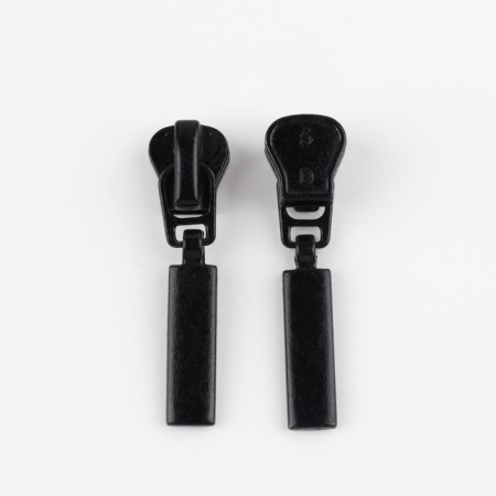 Automatic lock for lightning "Tractor", No. 5, 10 pcs, black color-1