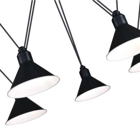 Suspension lamp ST LUCE. SL1804.403.05. Svevo. 5x60 watts, E14, 80x80x17 cm, black color-4