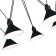 Suspension lamp ST LUCE. SL1804.403.05. Svevo. 5x60 watts, E14, 80x80x17 cm, black color