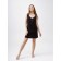 Night shirt female "heart", size 52, black color
