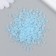 Glass beads 6/0 "light blue" shines UV 450 gr.