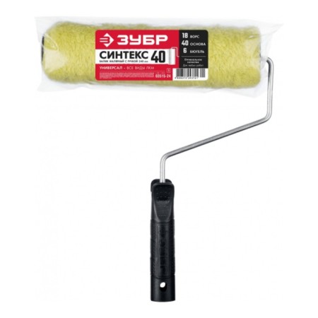 CSW roller 03515-24_Z01, polyacryl, 240 mm, handle d = 6 mm, d = 40 mm, pile 18 mm-1