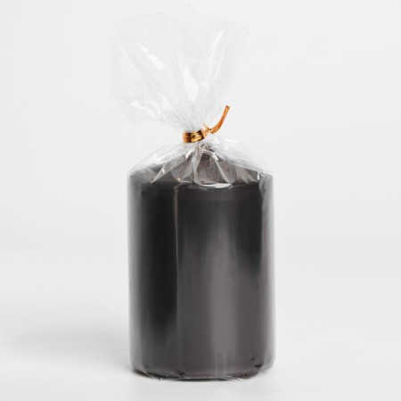 Candle-cylinder, 6x8.5 cm, 180 g, 12 hours, black-2