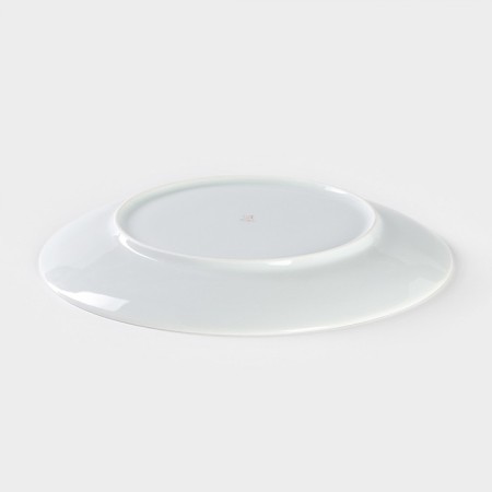 Porcelain plate "Tiger", D = 24 cm, white-2