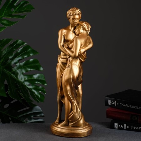 Figure "Lovers" Bronze, 13x16x43cm-3