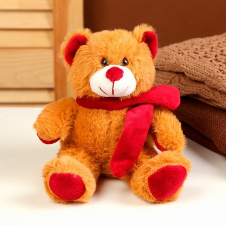 Soft toy "Bear", 16 cm, brown color-1
