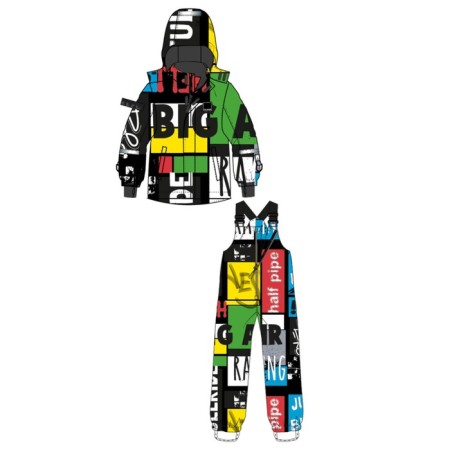Winter kit for the boy PlayTode: jacket and semicunner, height 110 cm-15