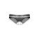 Panties with access and ruffles Softline Collection, black and white color, size S/M
