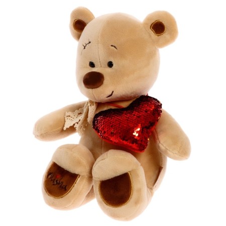 Soft toy "Bear Misha with the heart", 30 cm-1