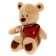 Soft toy "Bear Misha with the heart", 30 cm