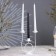 Climber "Trio" metal for 3 candles, 17x18 cm, white