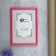 Photo frame Pine C14 21x30 cm, 088 Pink (plastic screen)