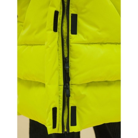 Coat for girls, height 104 cm, yellow color-2