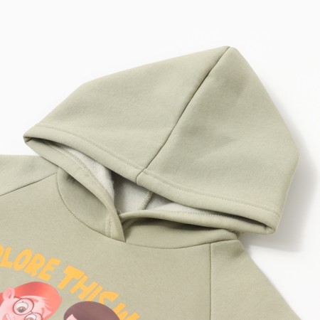 Folder (Hoody) Children's Minaku: Exclusive Print, Olive color, Oversize growth 104 cm-1
