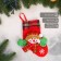 A toe for gifts "Snowman in mittens" 11x15 cm, red-green