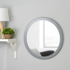 Wall mirror, in the frame, gray, d = 42cm