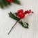 Decor "Winter Dreams" apple berries bumps Greens, 19 cm