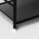 Metal shoe LadOM, 4 tiers, 60 × 27 × 64 cm, black color