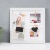 Photo frame plastic in 4 photos 10x10 cm "Style" with clothespins, white 30x30x1.5 cm