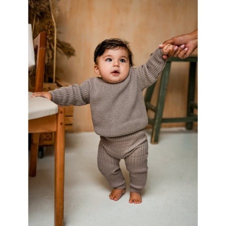 Pants knitted children's amababy pure love comfy, height 92, brown color-7