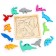 Children's developing puzzle in the dinosaur frame 16.6 × 16.6 × 1.2 cm