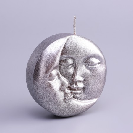 Figure candle Lacked "Sun and Moon", 6x2.5 cm, silver-2