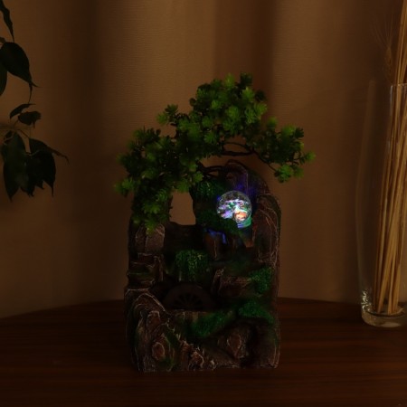 Fountain "stone staircase under a tree" 29x16 cm (with backlight)-3