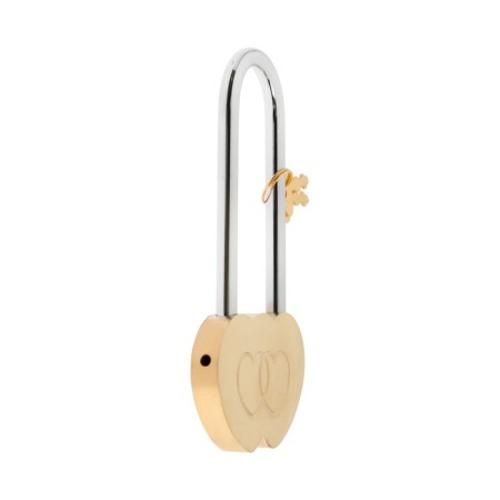 The castle of a hinged "gait" heart, 240x24 mm, 2 keys, color brass-3