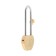 The castle of a hinged "gait" heart, 240x24 mm, 2 keys, color brass