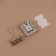 Bag Fraille, 3.8 × 4 cm, pearl silver color