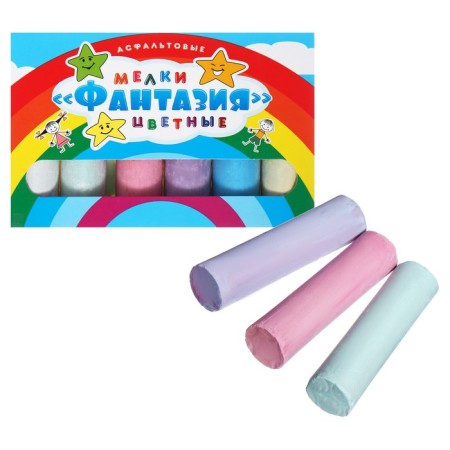 CHILCH LOels for asphalt 6 pieces "Fantasy", cylinder