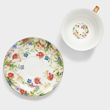 Tea pair Wingflora, 200 ml, 15 × 6 cm, ceramics-2