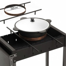 Stand for a cauldron on the barbecue box of steel 10 mm, diameter 30 cm