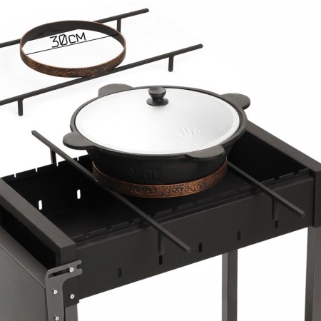 Stand for a cauldron on the barbecue box of steel 10 mm, diameter 30 cm
