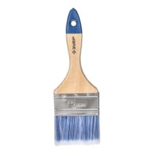Brush flat bison 4-01007-075, artificial bristles, wooden pen, 75mm