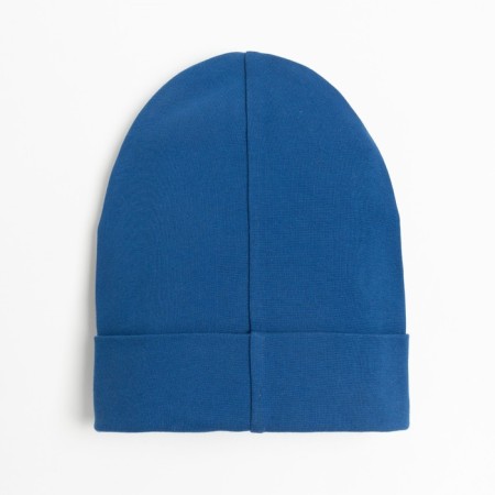 Two-layer children's hat, indigo color, size 50-54-2