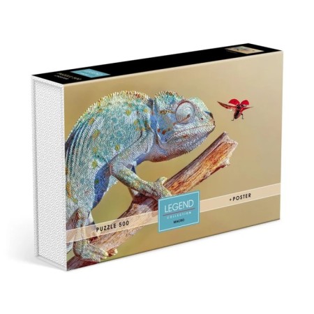 Puzzles "Chameleon" in a gift box, 500 elements + poster